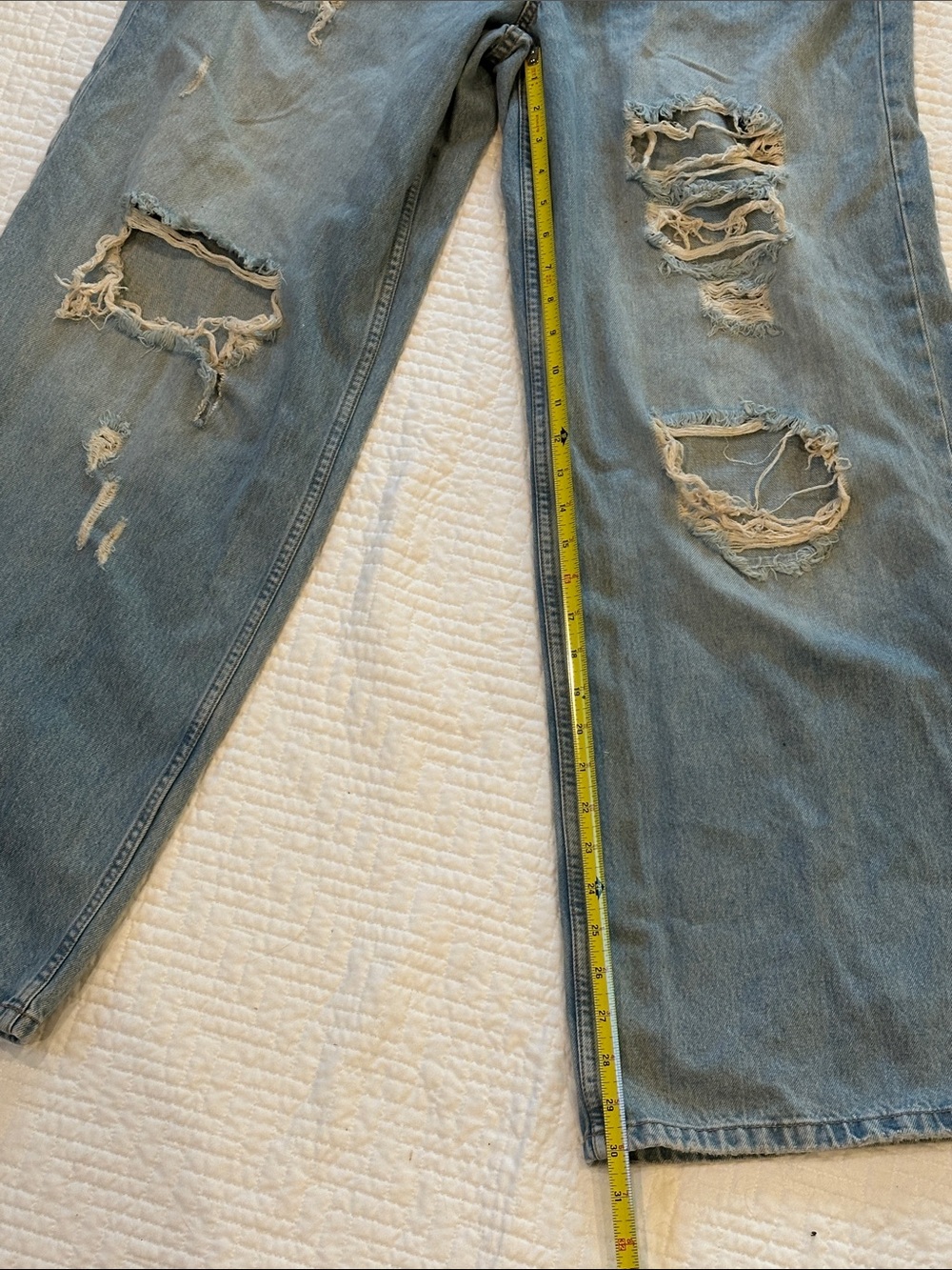 Forever 21 Low Rise Baggy Wide Leg Jeans Size 8 - Picture 6 of 6